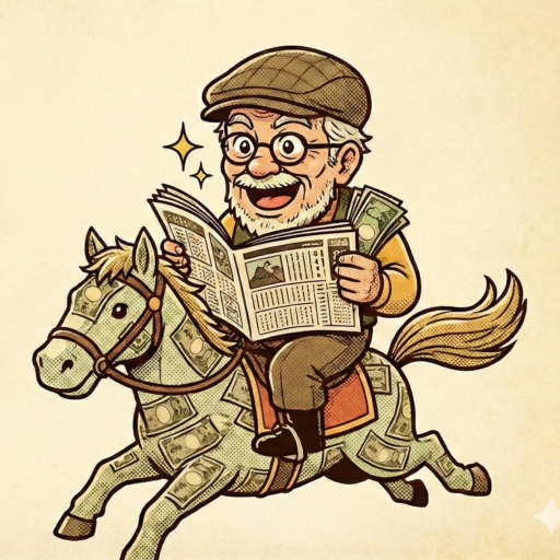 競馬おじさんの夢見る馬券ブログ ロゴ